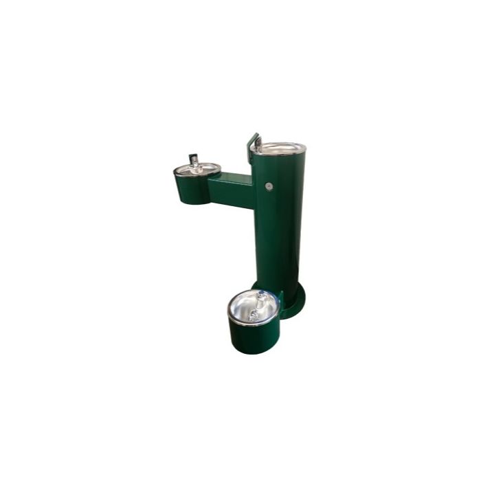 Dual Drinking Fountain with Pet Fountain - QS Available in Green Only