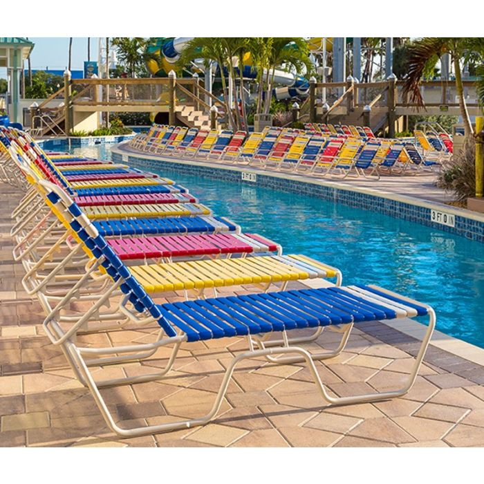 Country Club Aruba 14" Single Strap Chaise Lounge, Without Arms