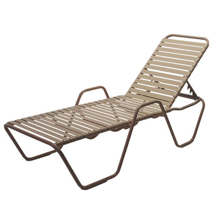 Country Club Aruba 14" Single Strap Chaise Lounge, Without Arms