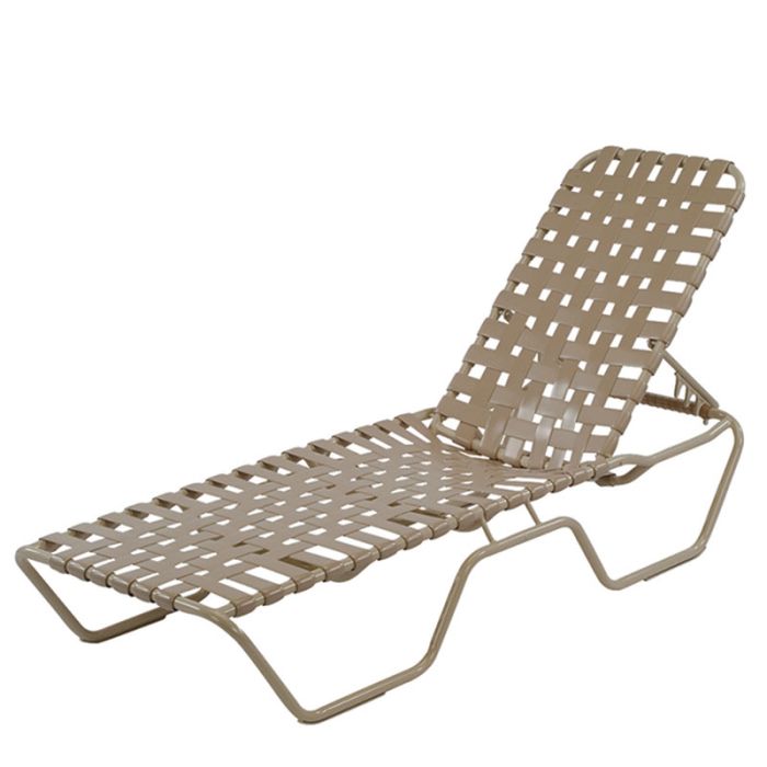 Country Club Aruba 14" Cross Strap Chaise Lounge, Without Arms