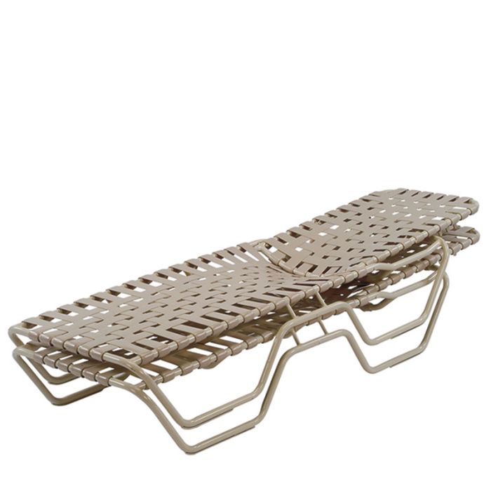 Country Club Aruba 14" Cross Strap Chaise Lounge, Without Arms