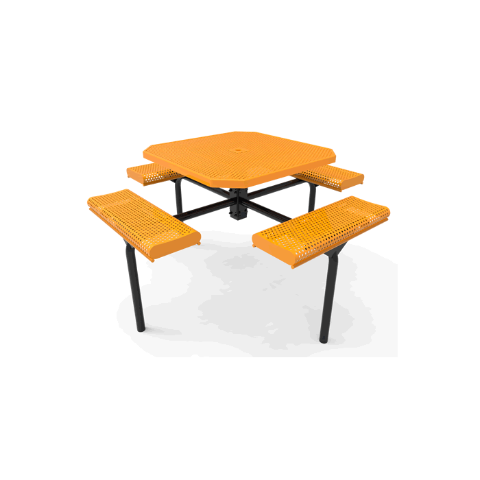 Rivendale Octagon Nexus Pedestal Table with Rolled Seats
