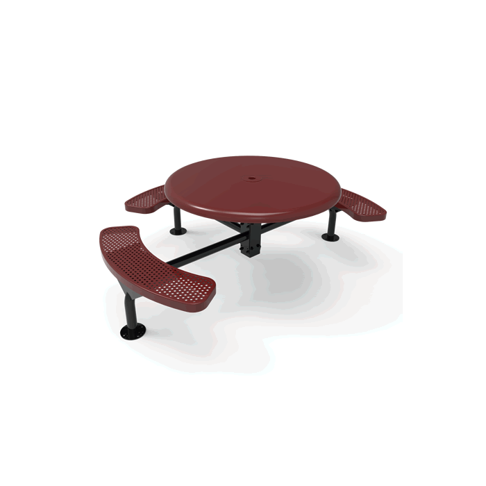 Rivendale Round Nexus Pedestal Table with Solid Top - ADA Accessible