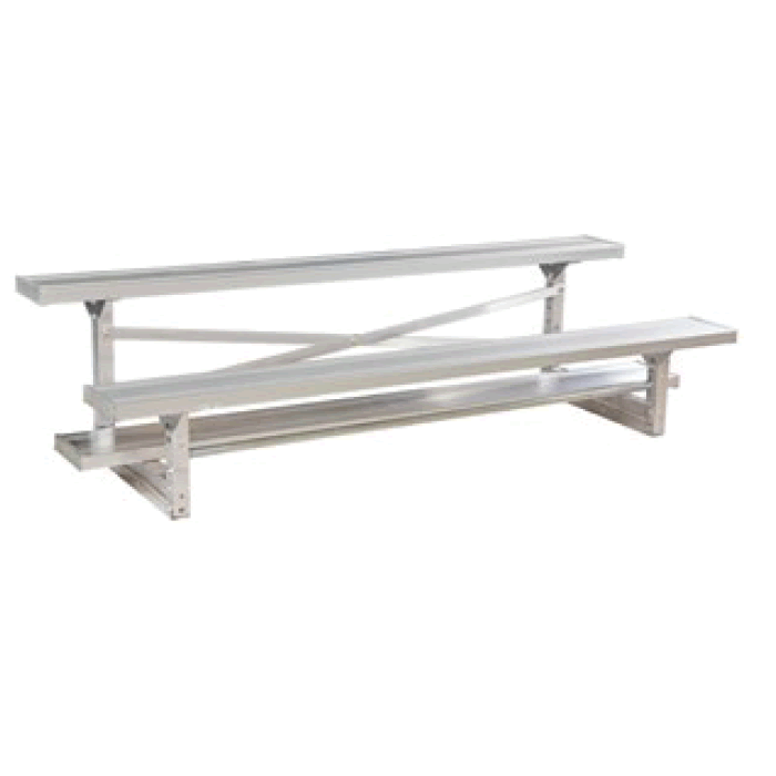 Basic 2 Row 8" Rise Bleachers
