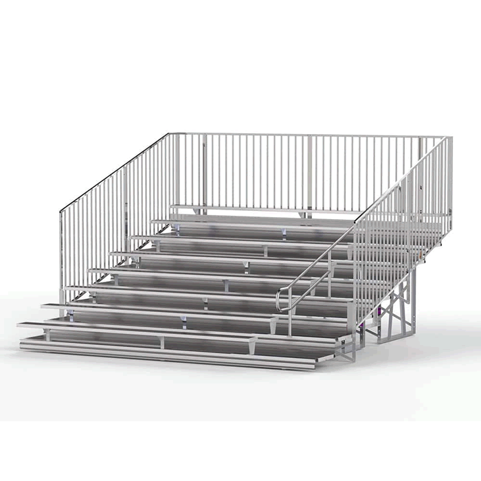 Deluxe 8 Row 8" Rise Bleachers