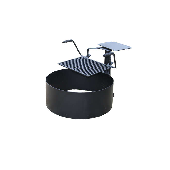 Fire Ring with 180 Degree Rotating Cooking Grate