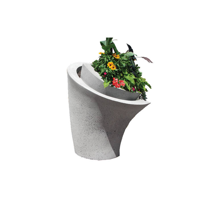Calla Lilly Concrete Planter