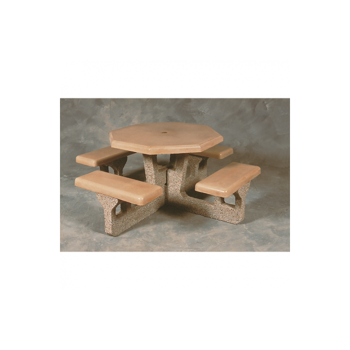 Concrete Octagon Top Table