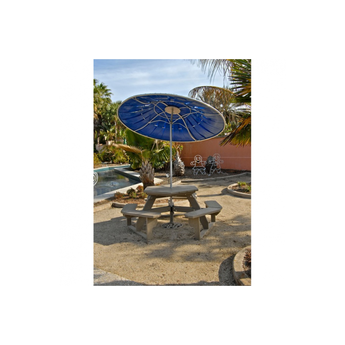The 701 Aluminum Solid Vane Umbrella