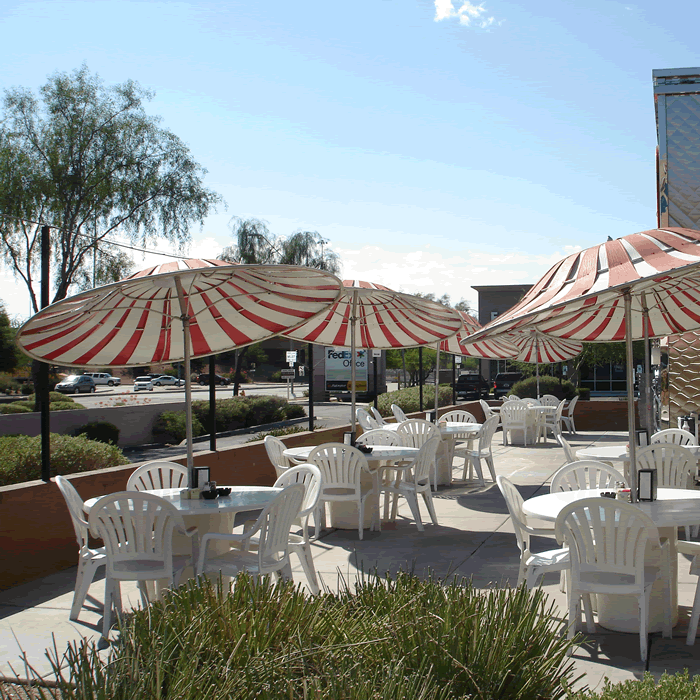 The 701 Aluminum Alternating Vane Umbrella