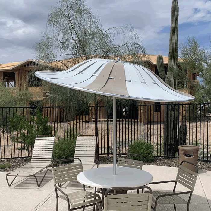 The 701 Aluminum Designer Vane Umbrella