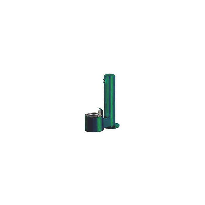 Metal Pedestal Pet Drinking Fountain - QS Available in Green Only