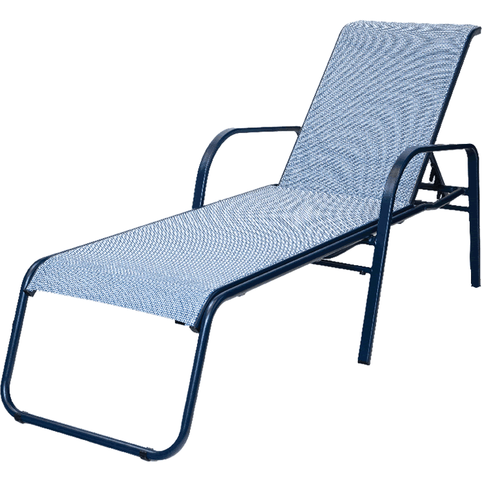Ocean Breeze Sling Chaise Lounge, Bolt-Thru
