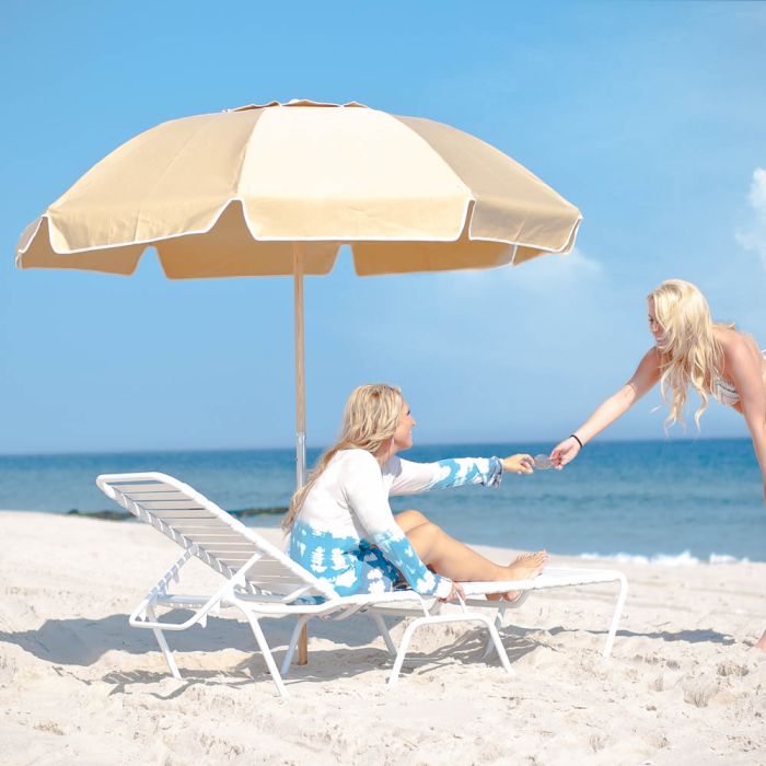 Avalon Modern Fiberglass Beach Umbrella