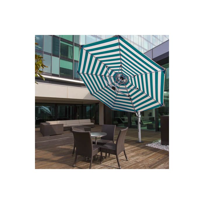 Aurora Series 11' Octagon Cantilever Umbrella