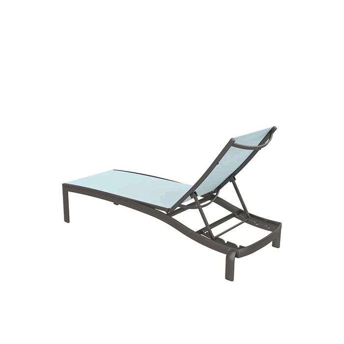 KOR Relaxed Sling Armless Chaise Lounge