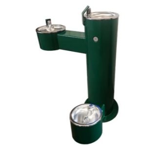 Dual Drinking Fountain with Pet Fountain - QS Available in Green Only