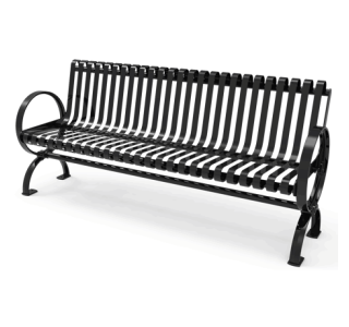 Rivendale Village Bench with Back