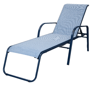 Ocean Breeze Sling Chaise Lounge, Bolt-Thru
